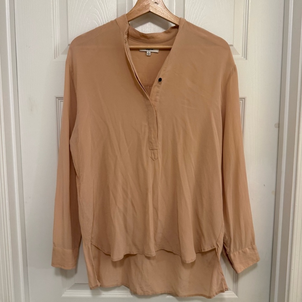 Like New Madewell Silk Popover Blouse